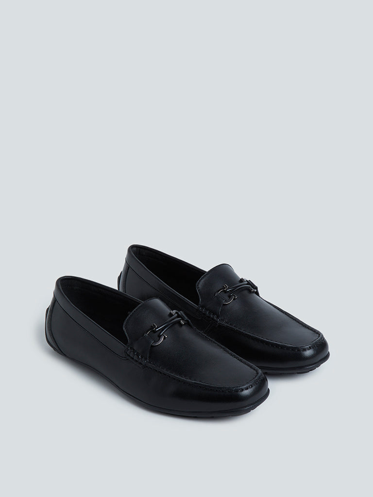 SOLEPLAY Black Dressy Leather Loafers